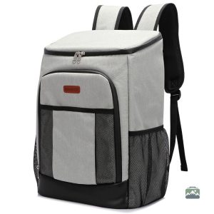 Sac à dos isotherme gris 30L pour le transport de nourriture