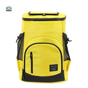 Sac à dos isotherme jaune 33L pour le transport de repas