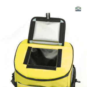 Sac à dos isotherme jaune, idéal pour pique-niques et voyages