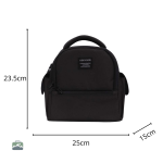 Sac à Dos Isotherme compact noir, capacité 10 litres