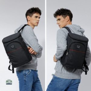 Sac à dos noir 20L, idéal pour les pique-niques et les sorties