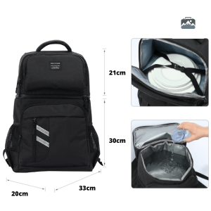 Sac à Dos Isotherme 35L en couleur noire