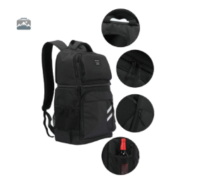 Sac à Dos Isotherme Noir pour repas en extérieur