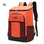 Sac à dos isotherme orange 30L pour le transport de nourriture