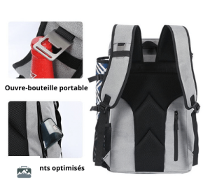 Sac à dos pour pique-nique en couleur gris