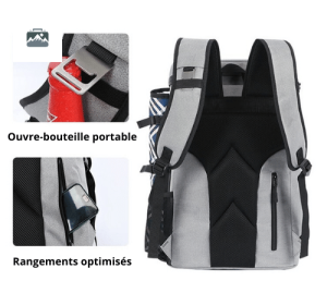 Sac à dos noir pour pique-nique et loisirs