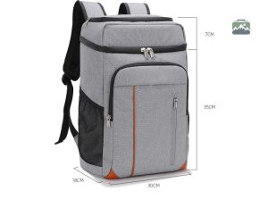 Sac à Dos Isotherme pour repas en couleur grise