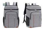 Sac à Dos gris pour transporter des repas isothermes