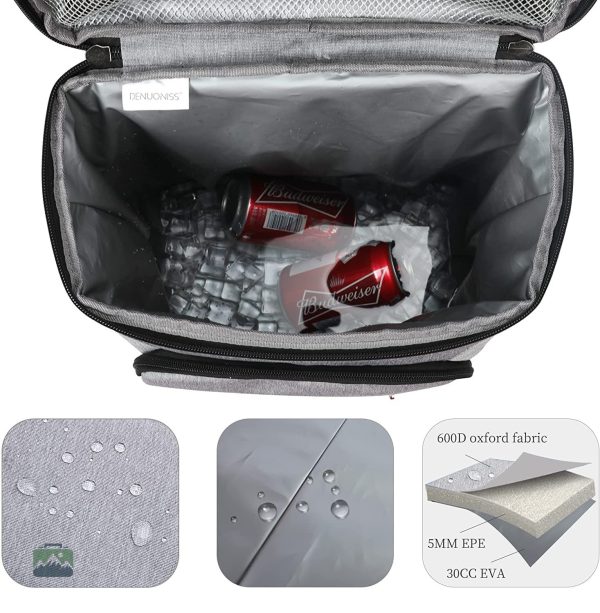 Sac à Dos pour repas, design isotherme gris