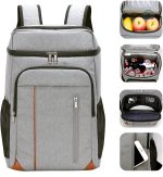 Sac à Dos isotherme en gris pour le déjeuner