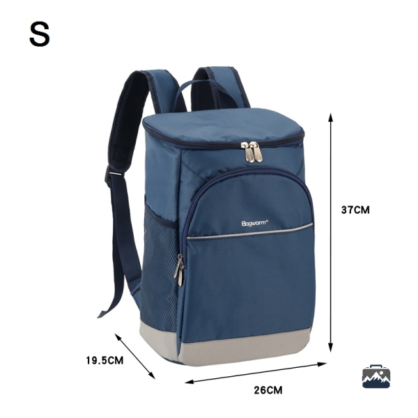 Sac à dos bleu pour transport de repas