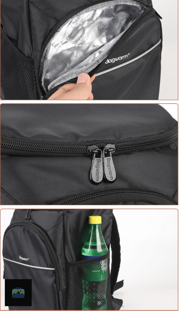 Sac à Dos Noir avec compartiments isothermes