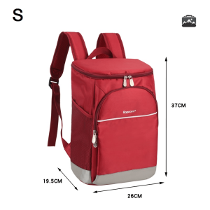 Sac à Dos Isotherme Rouge pour repas en extérieur