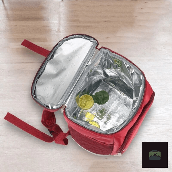 Sac à Dos Thermos Rouge pour garder les aliments frais