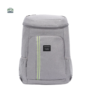 Sac à dos isotherme gris pour le déjeuner