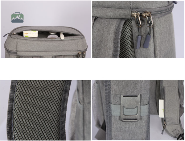 Sac à dos isotherme noir, idéal pour les pique-niques