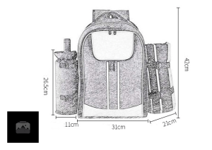 Sac à Dos Isotherme 27L pour pique-nique et excursions