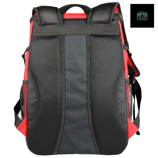 Sac à dos de randonnée rouge compact