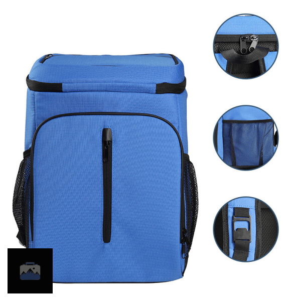 Sac à dos bleu avec isolation thermique