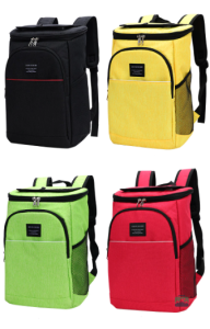 Sac à dos jaune pour transporter vos boissons fraîches