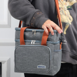 Sac isotherme gris pratique pour transporter vos repas