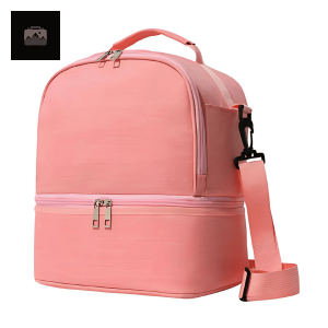 Sac Glacière Isotherme Rose Compartimenté