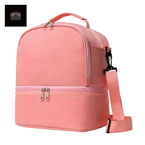 sac-glaciere-isotherme-rose-compartimente-1 Sac Glacière Isotherme Rose Compartimenté