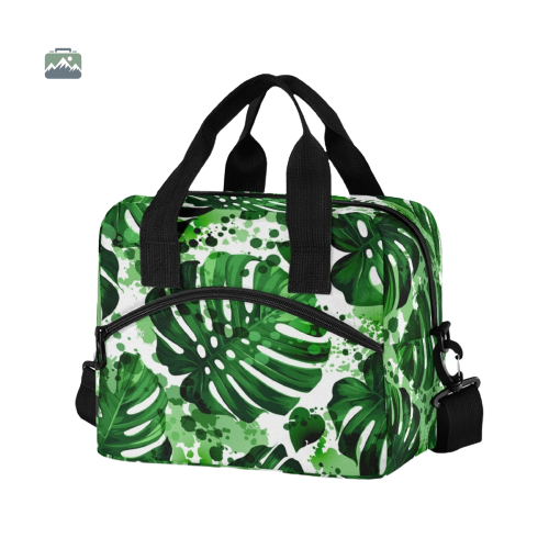 sac-glaciere-monstera-tropical-1 Sac isotherme Monstera Tropical pour repas en extérieur
