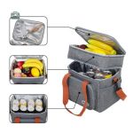 Glacière noire compacte pour transport de repas