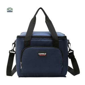Sac isotherme bleu bandoulière pour repas en extérieur