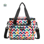 Sac isotherme bandoulière multicolore pour le transport alimentaire