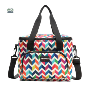 Sac isotherme bandoulière multicolore pour le transport alimentaire