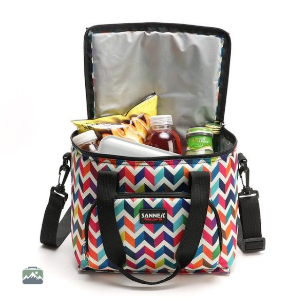 Sac isotherme pratique avec bandoulière multicolore