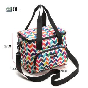 Sac isotherme bandoulière, design multicolore pour vos repas