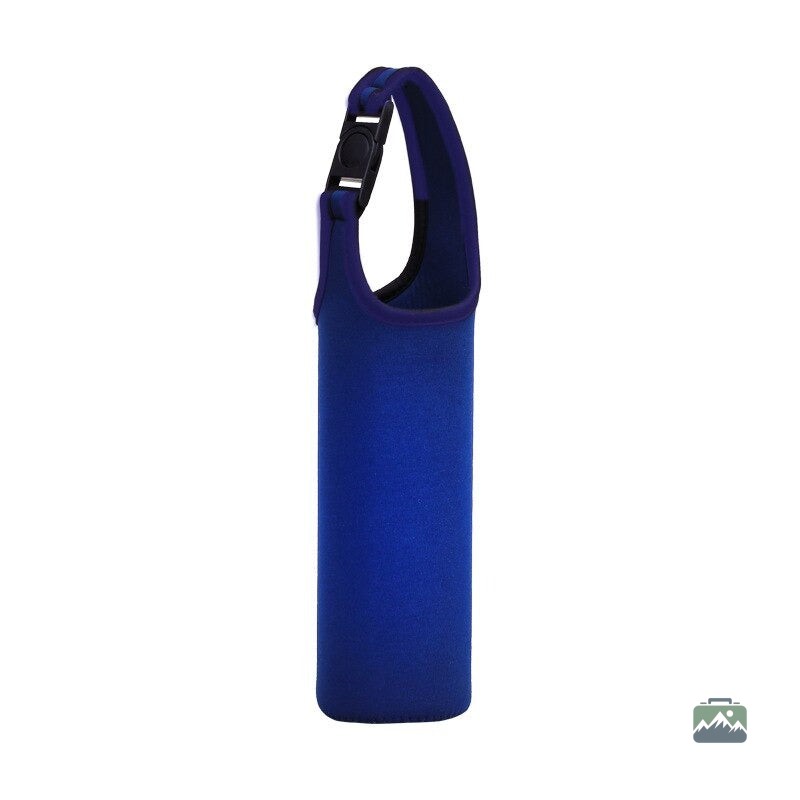 Sac isotherme bouteille bleu compact et pratique