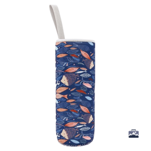Sac isotherme bouteille motifs poissons