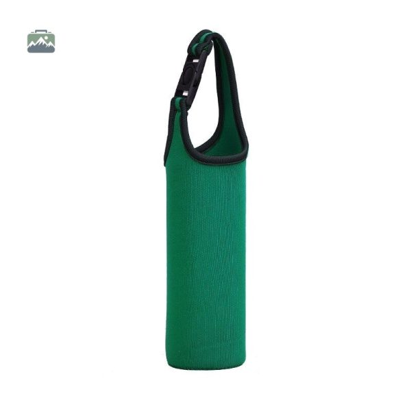 Sac isotherme bouteille vert pour boissons fraîches