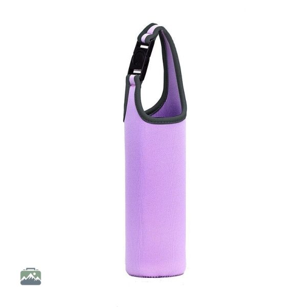 Sac isotherme bouteille violet pour boissons fraîches