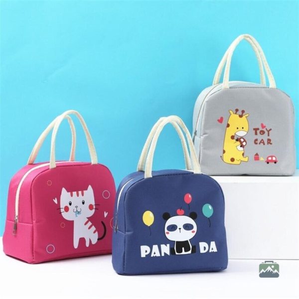 Sac isotherme coloré chat, idéal pour les sorties en extérieur