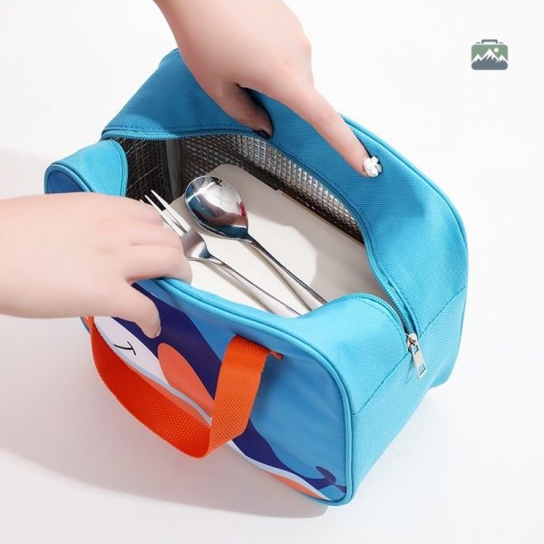 Sac isotherme enfant avec motif Morse coloré