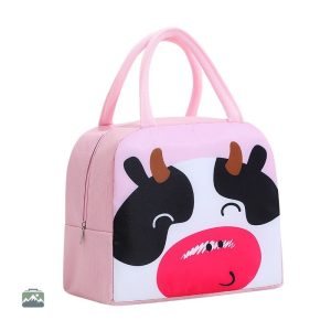 Sac isotherme enfant vache, design ludique et coloré