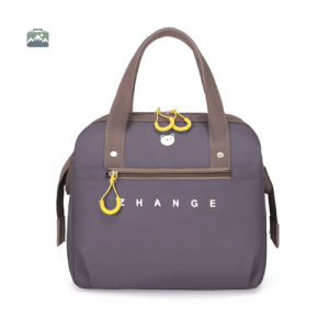 Sac isotherme gris pour femme, pratique et élégant