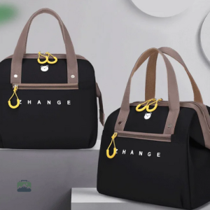 Sac isotherme noir pour femme, idéal pour conserver vos aliments au frais