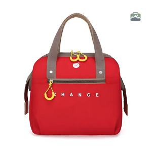 Sac isotherme femme rouge pour le transport de repas