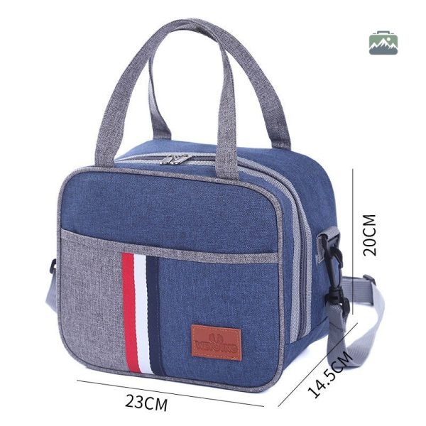 Sac isotherme tendance avec motif tricolore