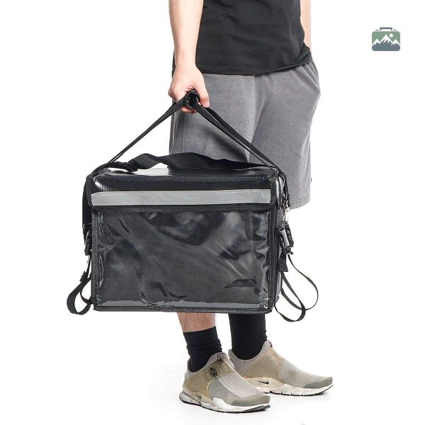 Sac isotherme noir avec design pratique et élégant