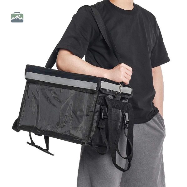Sac glacière noir, parfait pour les activités en extérieur
