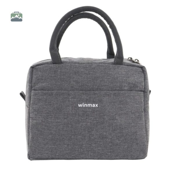 Sac isotherme gris pour le transport de repas et boissons