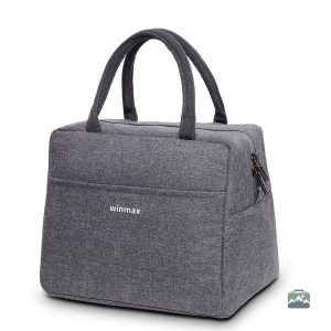 Sac isotherme pratique en gris pour pique-nique et voyages