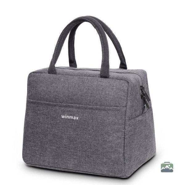 Sac isotherme pratique en gris pour pique-nique et voyages